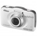 Nikon 13.2 MP Point and Shoot Camera (White) with 4GB Card